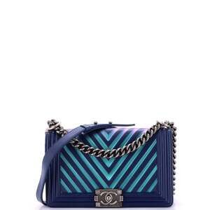 Chanel Boy Flap Bag Chevron Painted #198147C33B